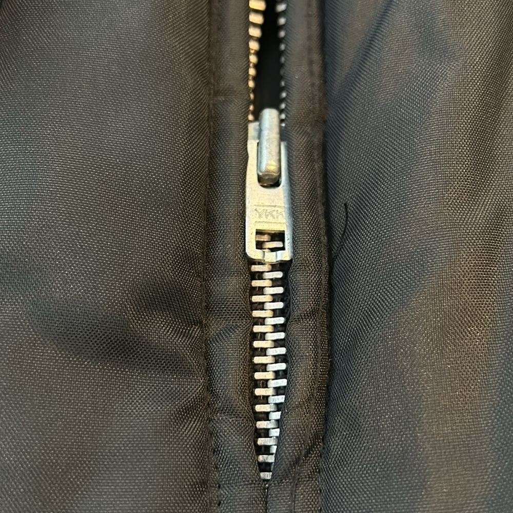 VTG 70s Insulated Snowmobile Suit Ski Full‎ Zip Ladies M JCP Black & Yellow - Picture 11 of 12